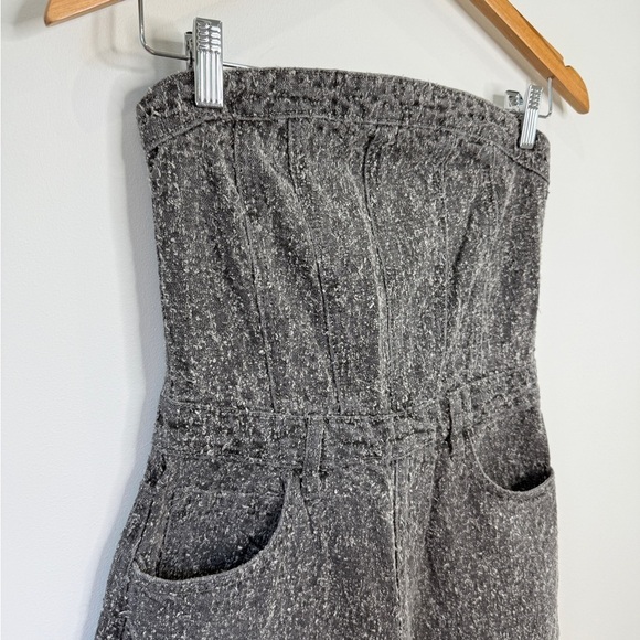 PrettyLittleThing Gray Bobble Straight Leg Corset Jumpsuit - Picture 4 of 10